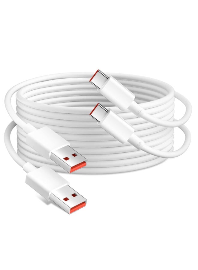 2Packs USB C Charge Cable for Redmi Note 15/Note 14/Note 13/Note 12/Note 12 Pro/Note 11/Note 10, 120W 3A Fast Charging Type C Cable for Xiaomi 15 14T 14Ultra 13R 12 12T Pro 11T Pro 11T 12 Pro 13 Pro P